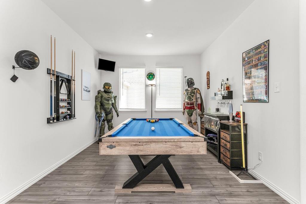 Formal dining room currenly used as a game room