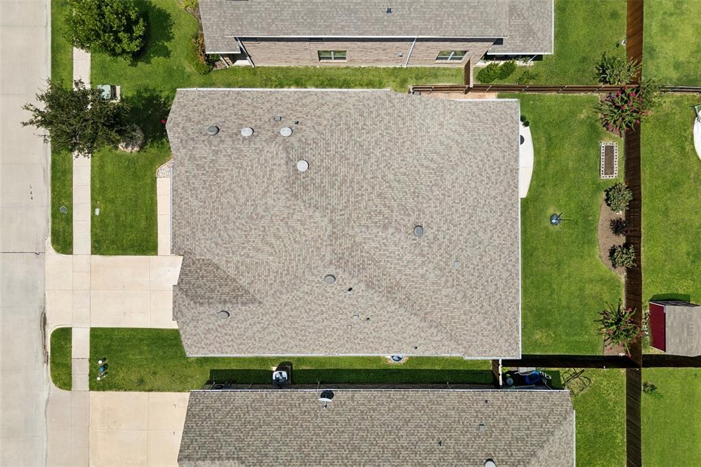 Bird's eye view of the home
