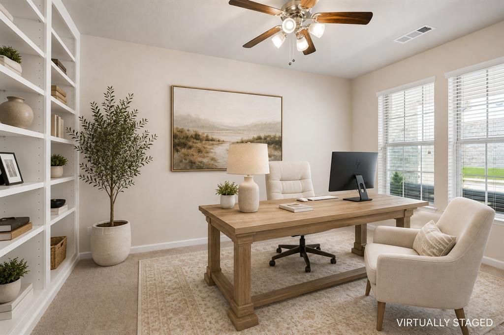 Office Virtually Staged Office Virtually Staged