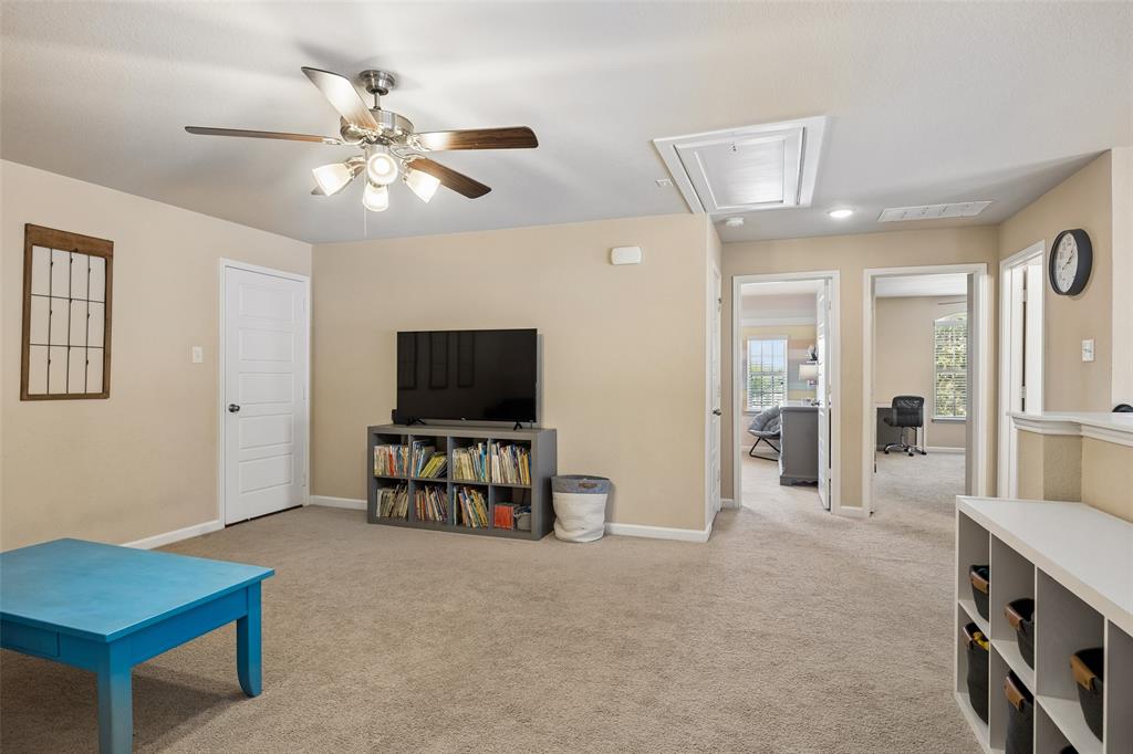 Upstairs loft with attic access.