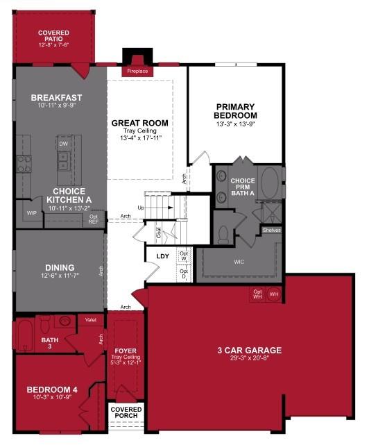 Beazer Homes Brookville Estates Avalon Floorplan.