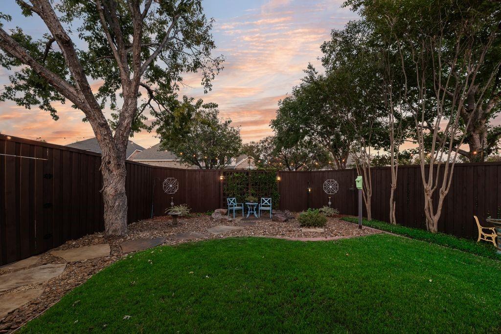 Professionally designed and installed landscaping.