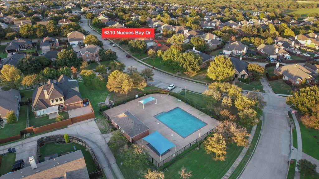 Community pool with covered toddler pool, and restrooms.