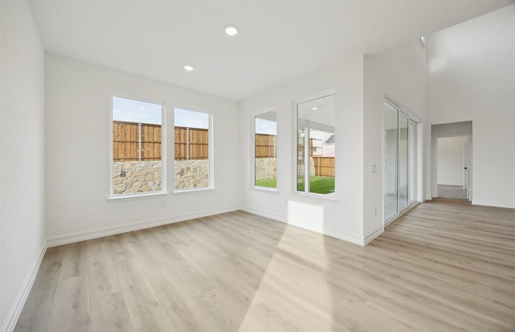 *Floorplan representation, not actual home - Dining area off kitchen with large windows