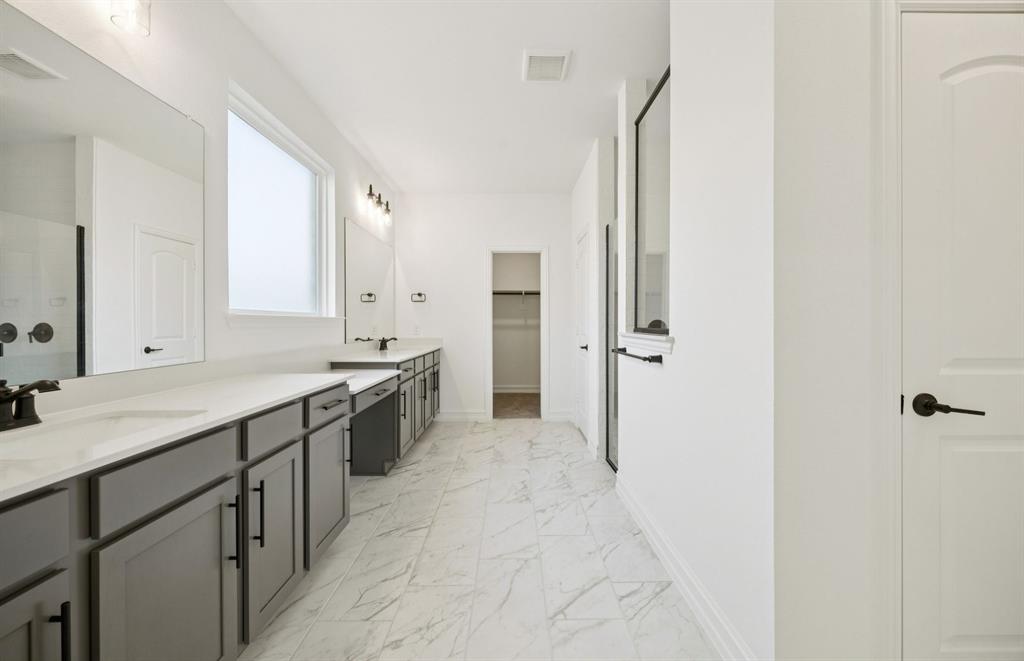 *Floorplan representation, not actual home - Owner's private bath with double vanity