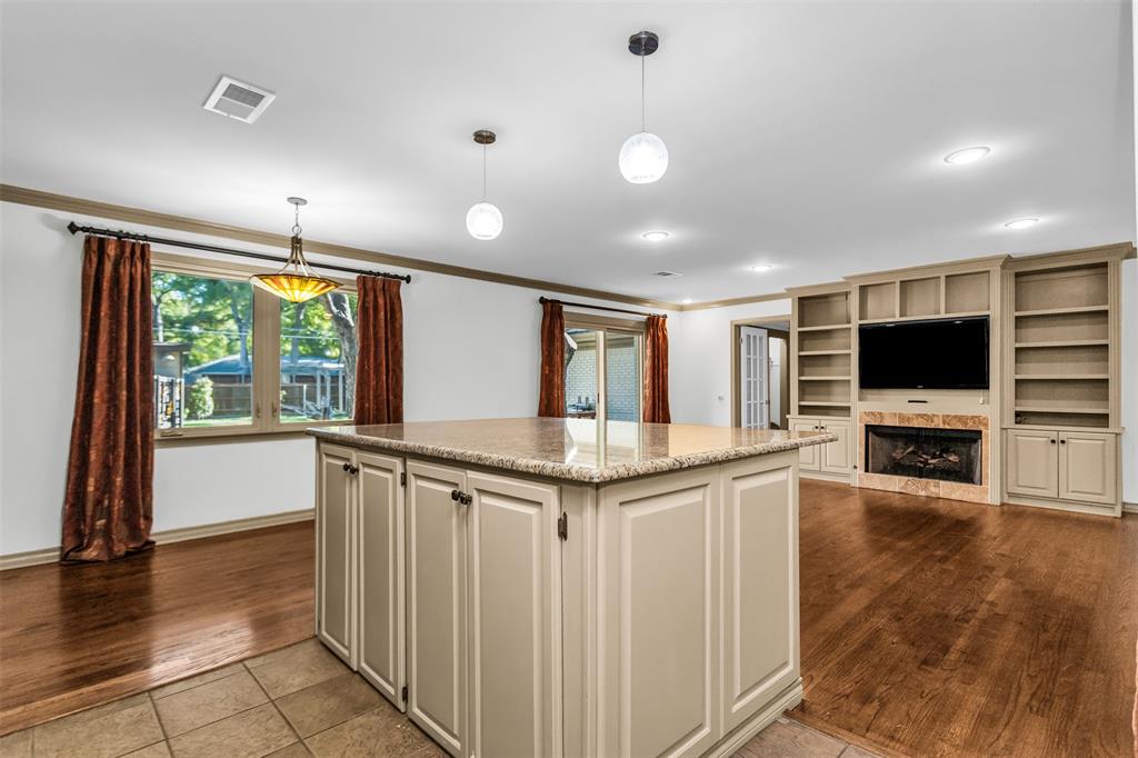 Washer Dryer tucked beneath island