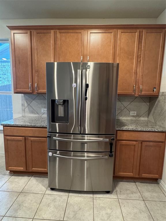 Refrigerator included.