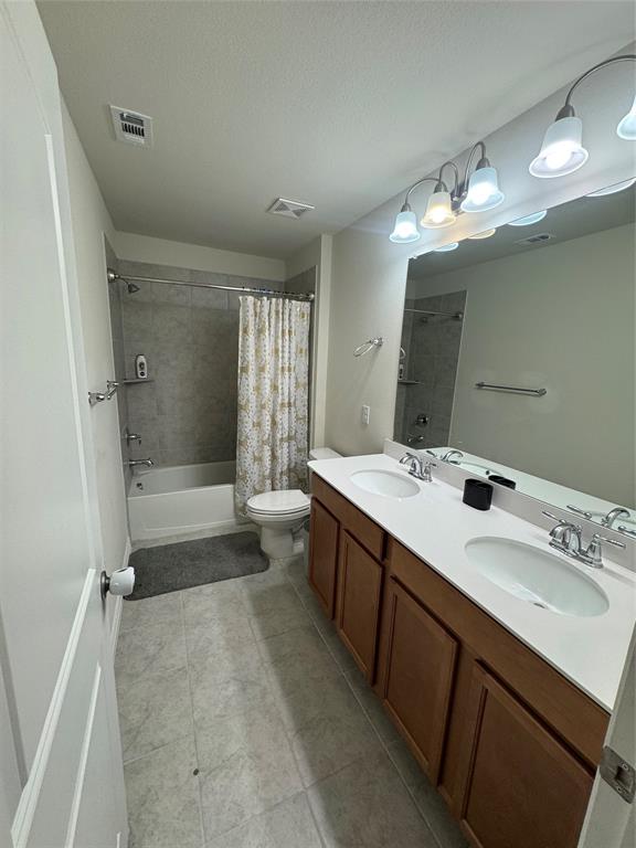 Spacious double vanity area.