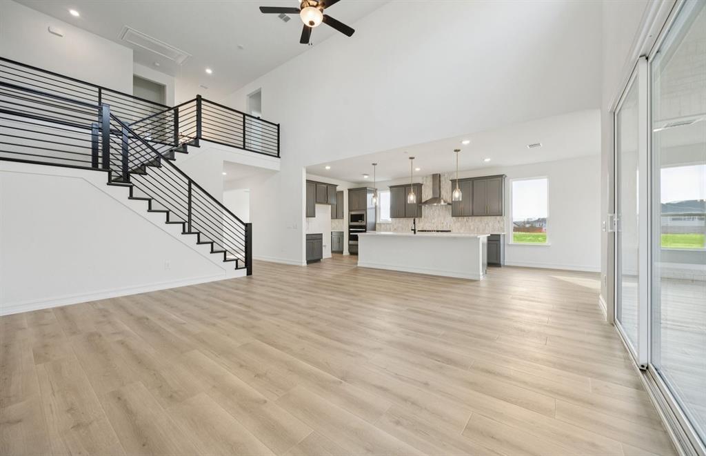 *Floorplan representation, not actual home - Gathering room with view of main living areas