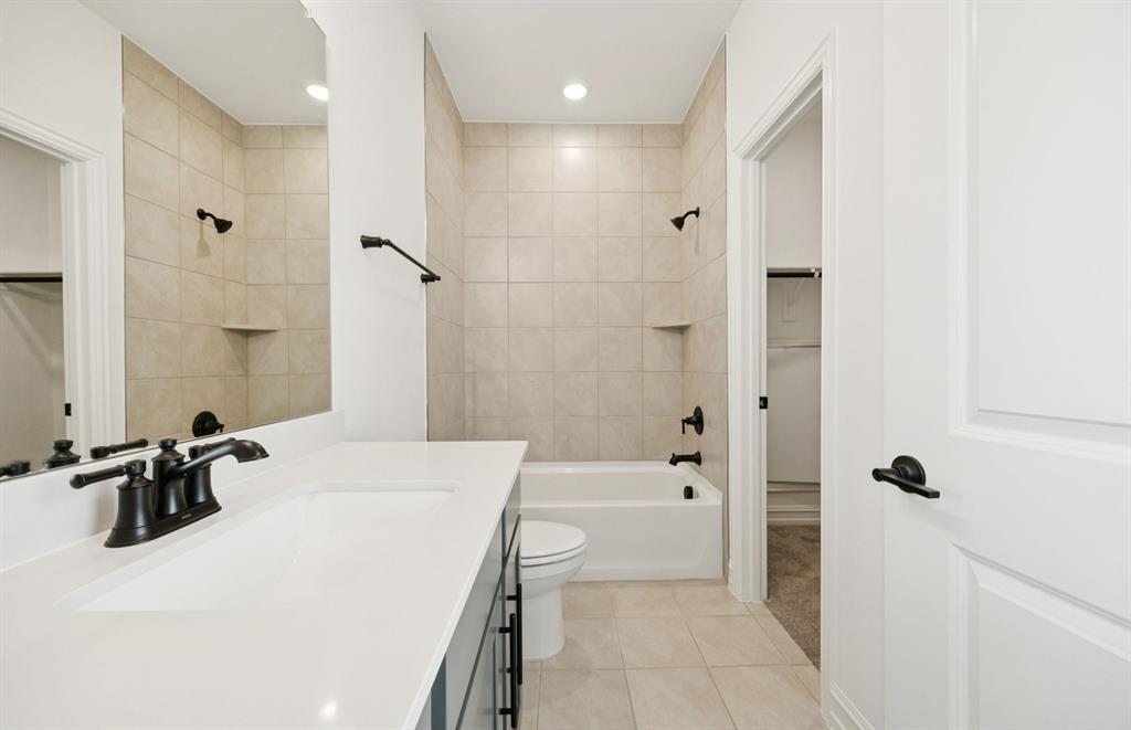 *Floorplan representation, not actual home - Spacious secondary bathroom
