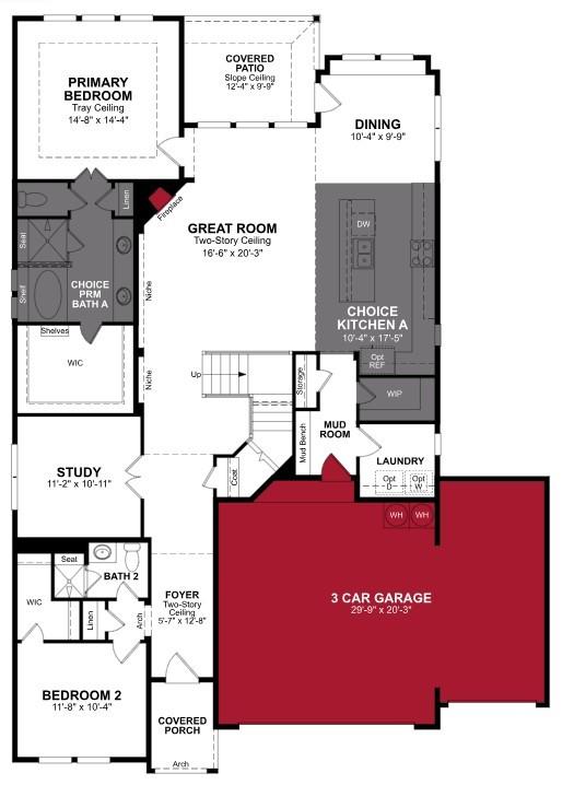 Beazer Homes Brookville Estates Summerfield Floorplan.