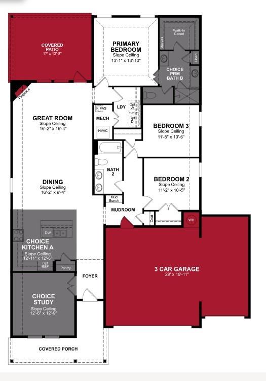 Beazer Homes Brookville Estates Carson Floorplan.