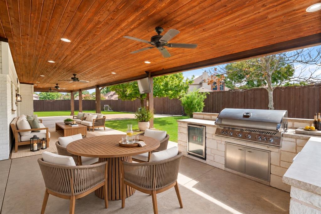 Second Outdoor Living Area Virtually Staged