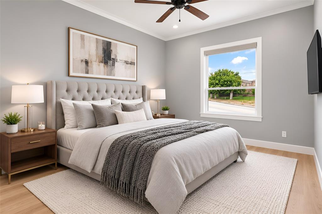 One of Five Guest Bedrooms