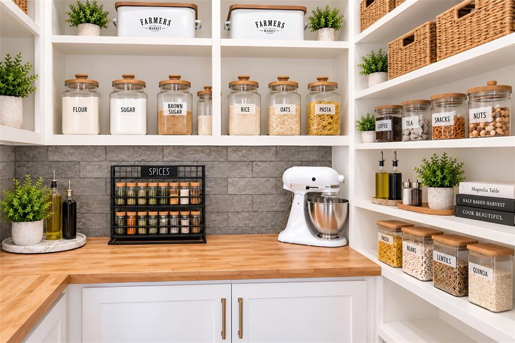 Chef's Pantry Virtually Staged