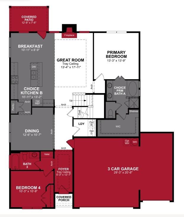 Beazer Homes Brookville Estates Avalon Floorplan.