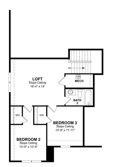 Beazer Homes Brookville Estates Avalon Floorplan.