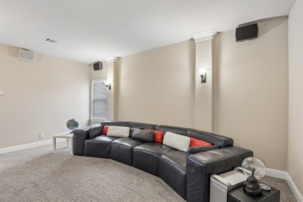 Media room on second floor
