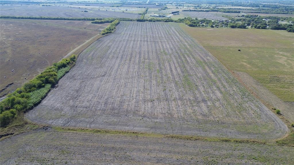 Expansive acreage featuring level topography, cleared open terrain, and mature boundary trees