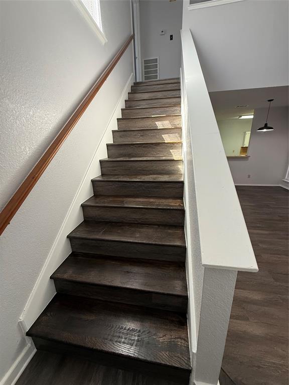 Custom wooden stairs