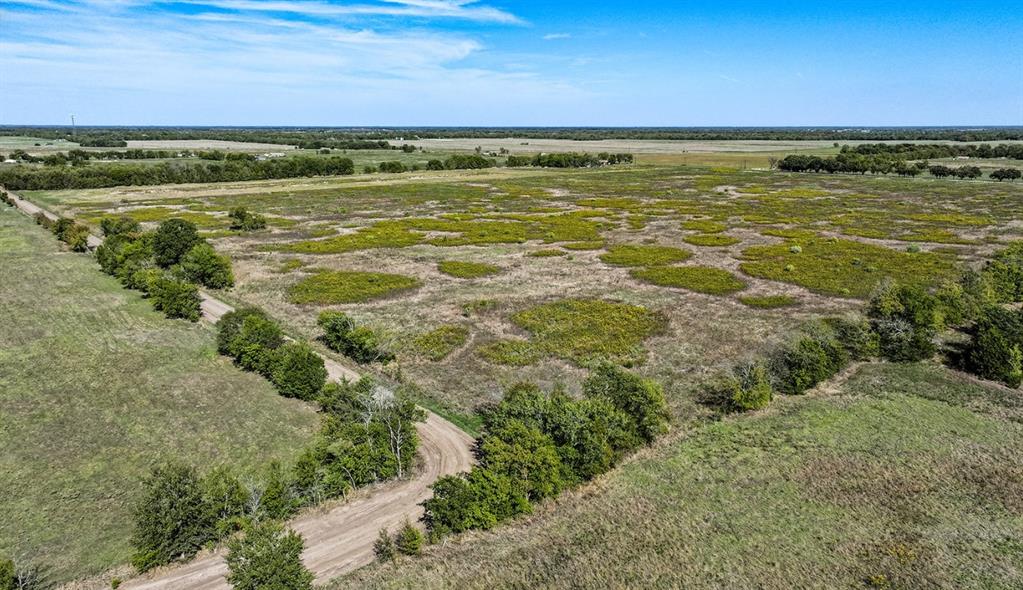 Expansive acreage featuring cleared meadows, clusters of mature trees, and an unpaved access road Expansive acreage featuring cleared meadows, clusters of mature trees, and an unpaved access road