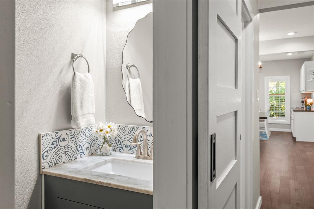 Half Bath off Kitchen