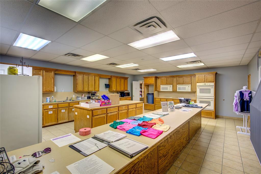 Kitchen work area in gym building