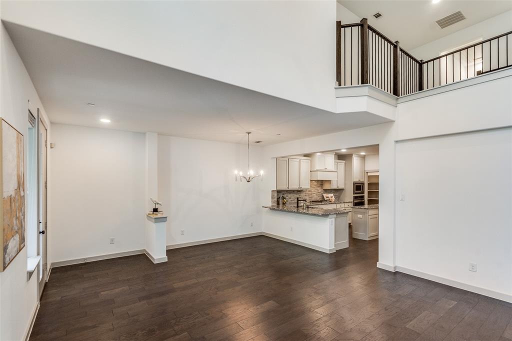Tall airy living and dining Tall airy living and dining