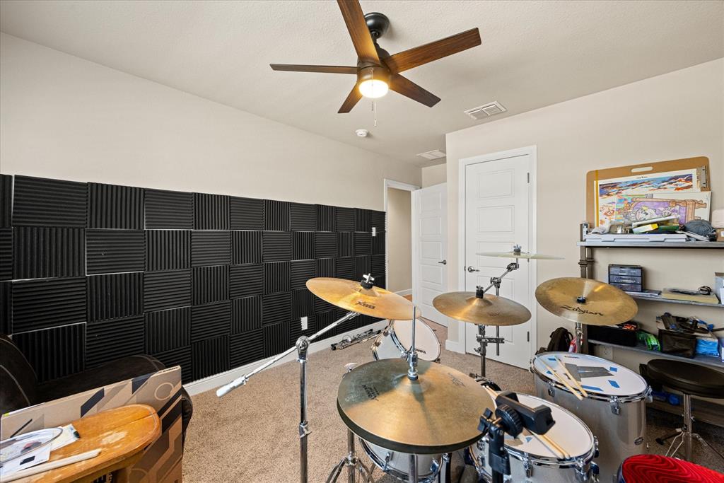 Currently used as a music room. The foam baffles can easily be removed before closing.