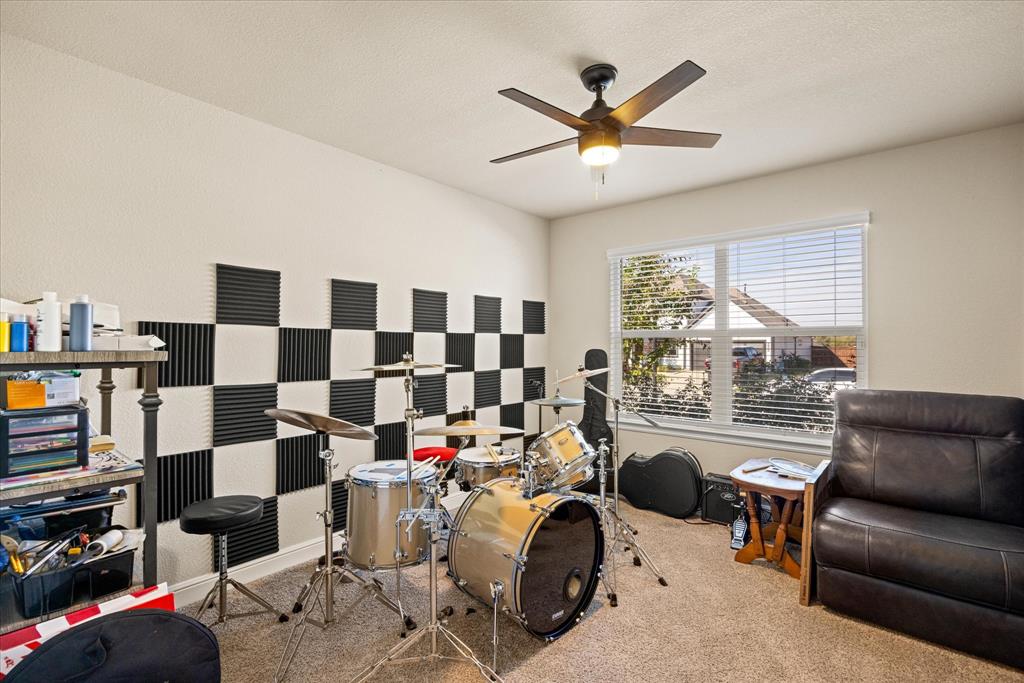 Currently used as a music room. The foam baffles can easily be removed before closing.