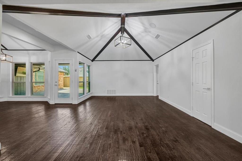 Vaulted ceiling