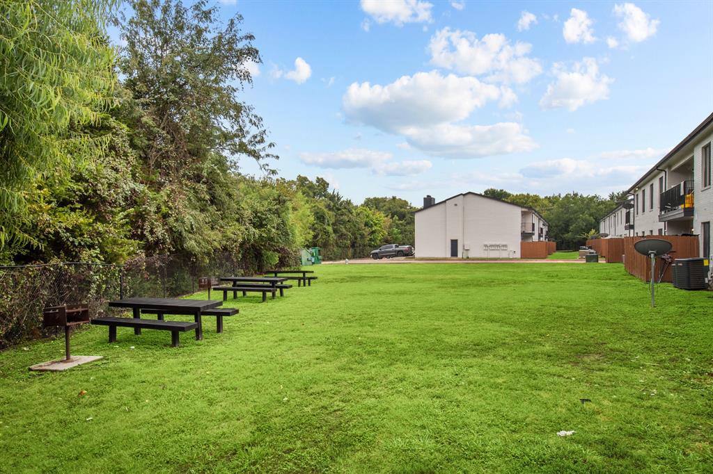 Little Creek community picnic area. Community view, not the interior of unit D-06.