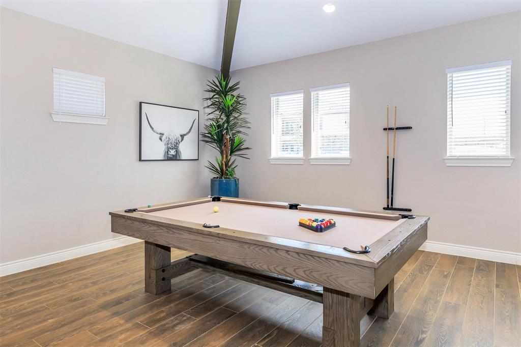 Midlothian Meadows community billiards area.