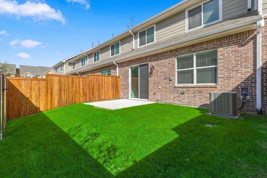 Private backyard