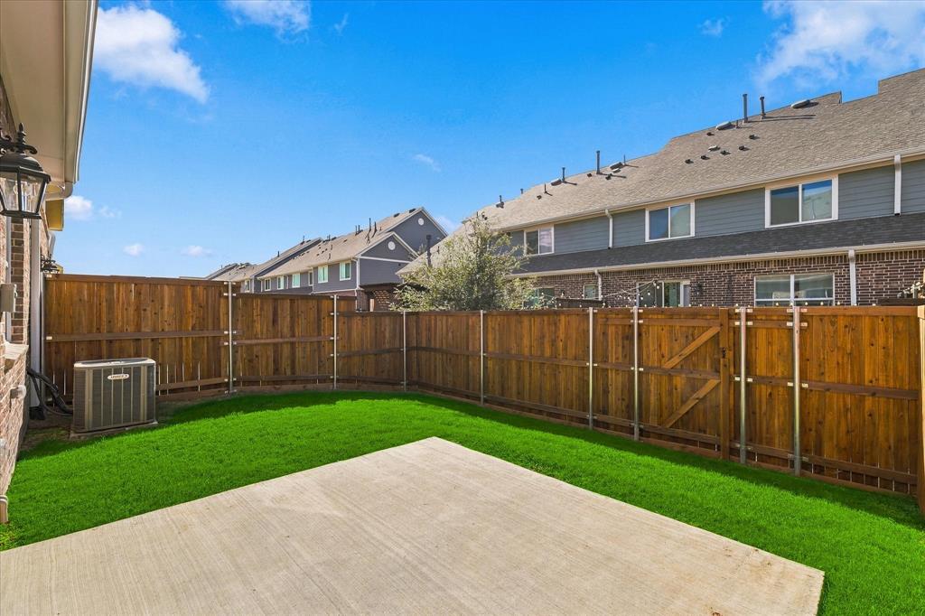 Private backyard