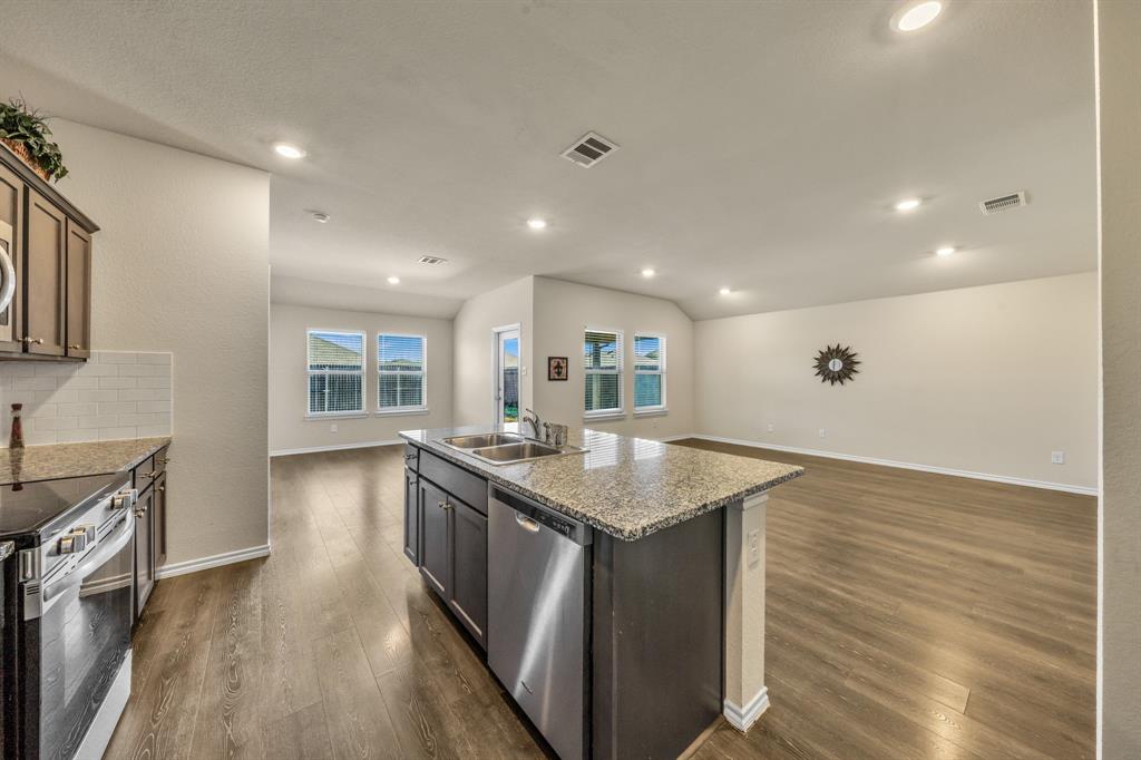 View of Dining area and Family Room
