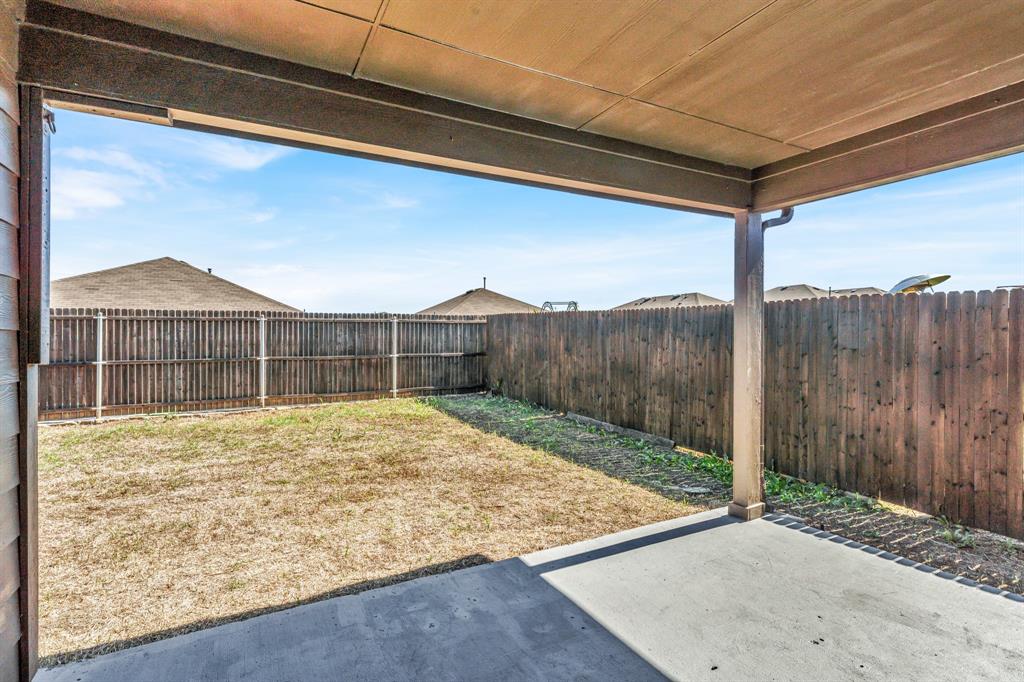 Covered back porch