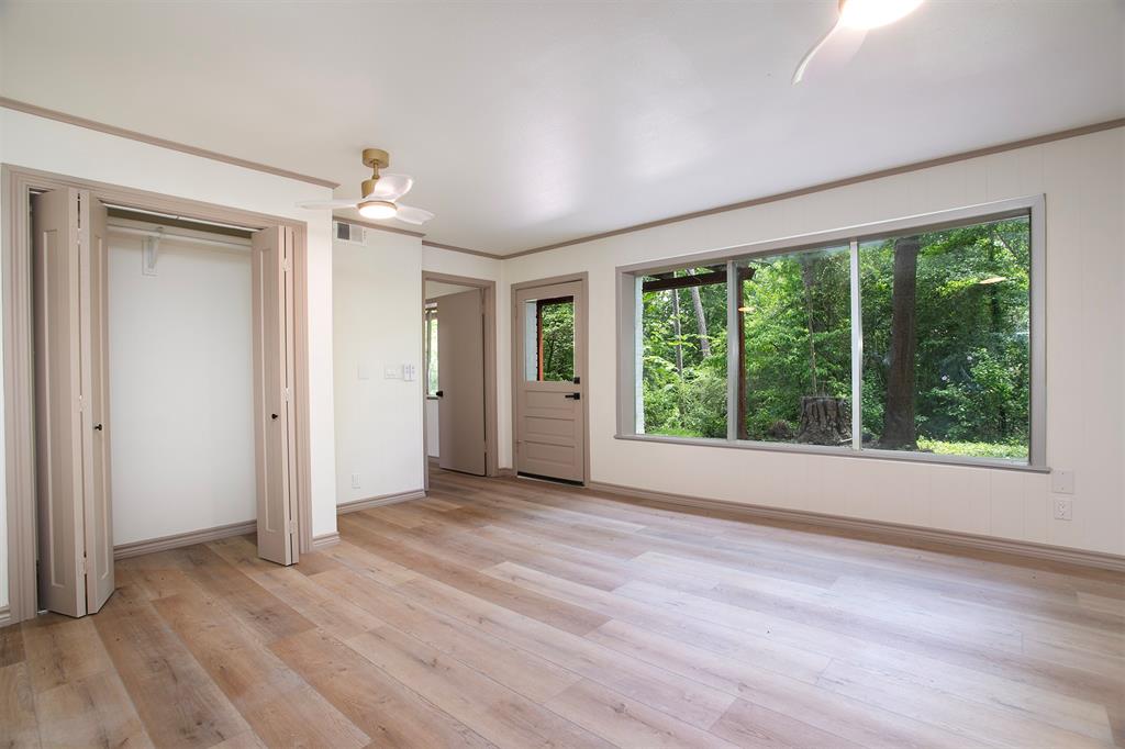 Downstairs bedroom and closet