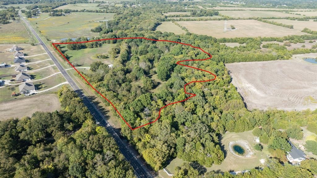 creek runs along red in back of property