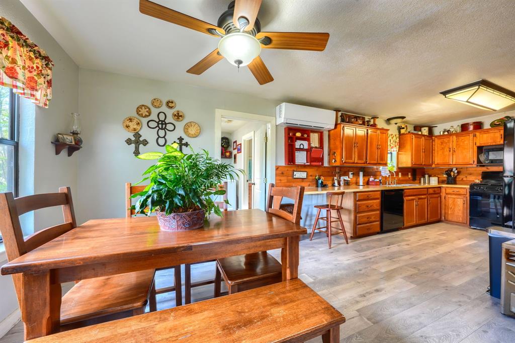 Dining open to Living room and kitchen
