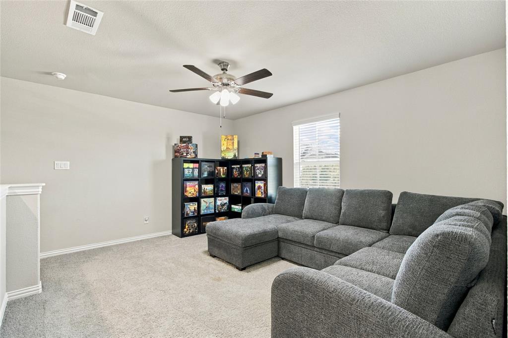 Upstairs game room
