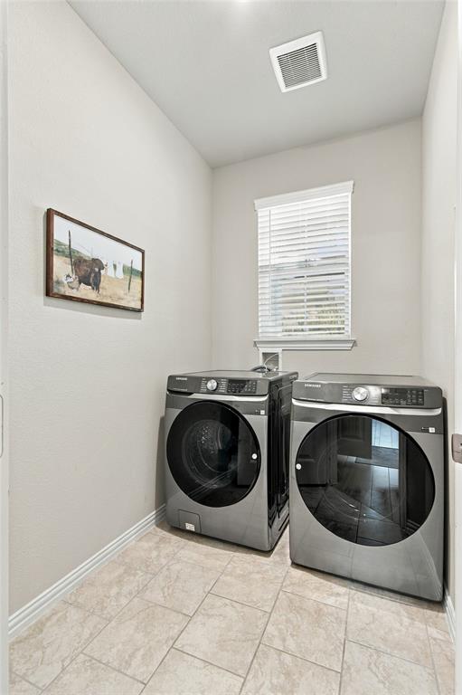 Separate laundry room