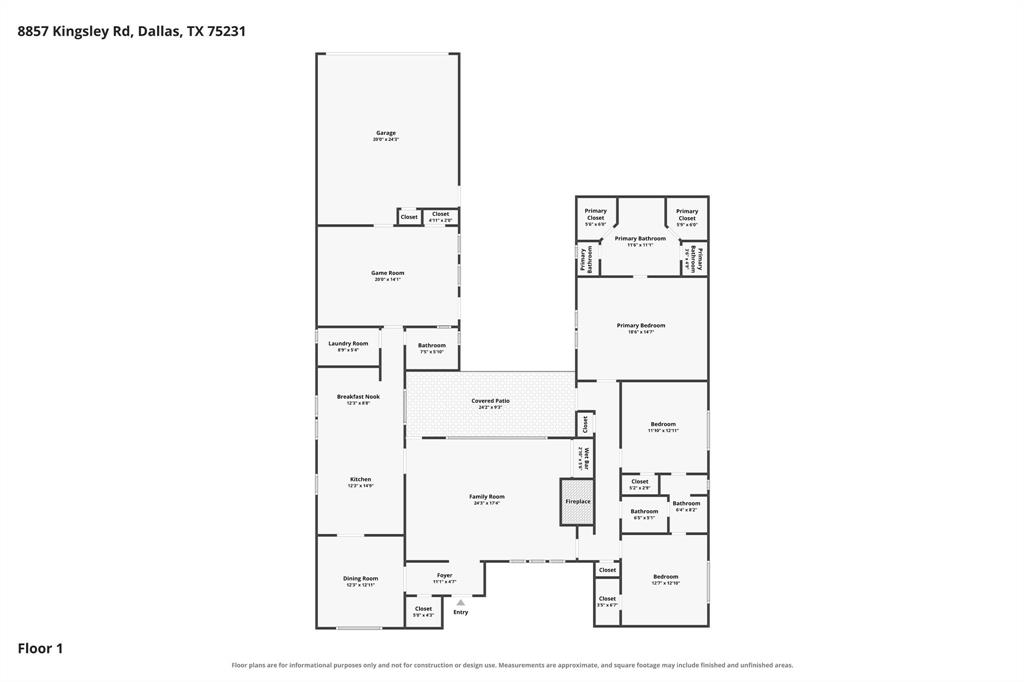 8857 Kingsley Road, Dallas, TX 75231