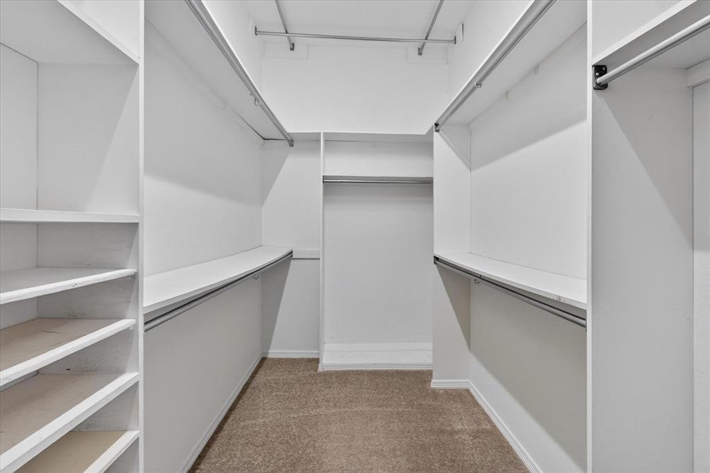 Huge walk-in primary closet