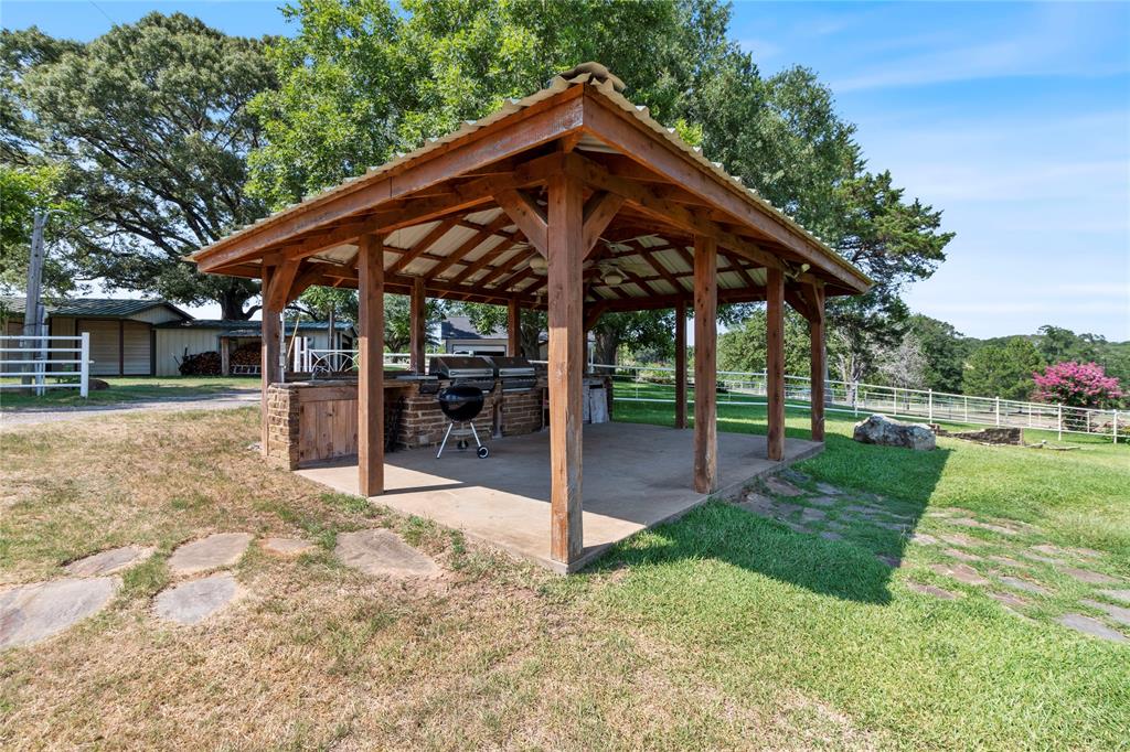 Community outdoor kitchen area