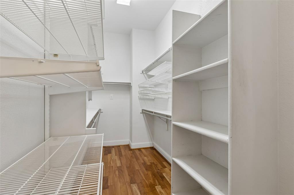 Primary closet