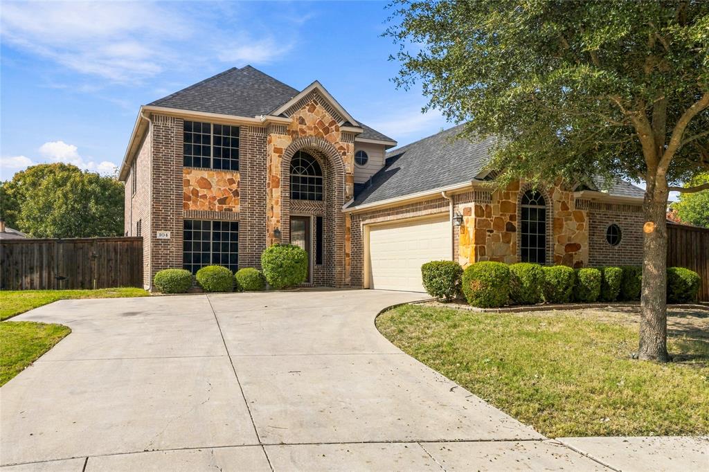 Drive up to your beautiful home from the cul de sac to your side facing garage.