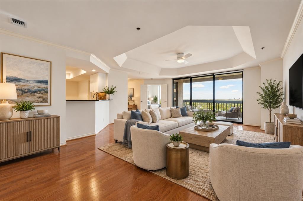 Living Area - open layout - virtually staged