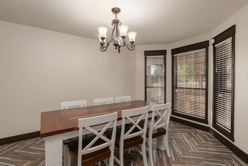 A large dining room