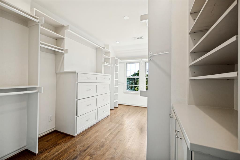 Primary closet